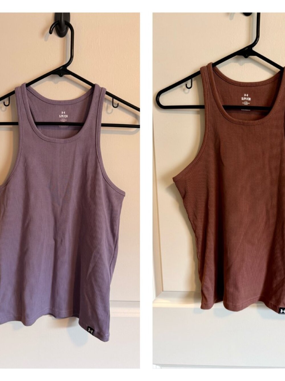 2 Under Armour Women's Ribbed Fitted Tank Top